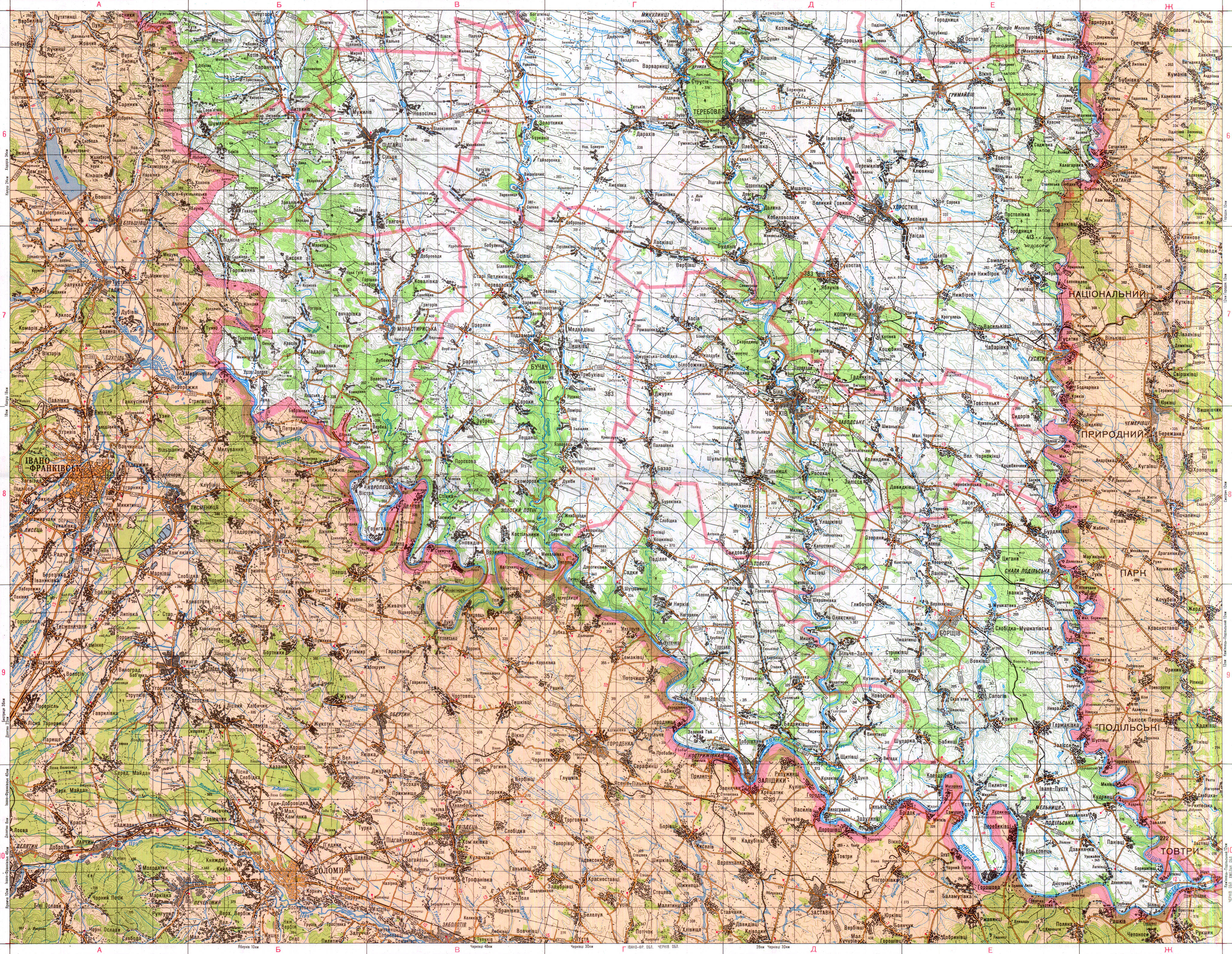 Топографическая Карта Николаевской Области